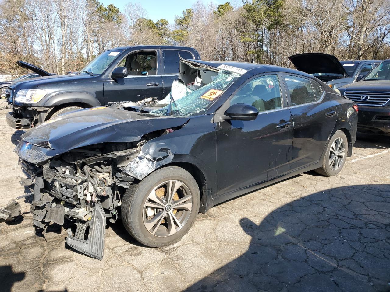 2022 Nissan Sentra Sv VIN: 3N1AB8CV3NY221239 Lot: 88537595