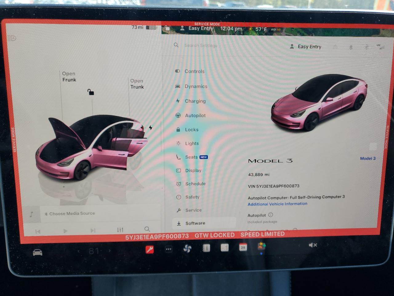 5YJ3E1EA9PF600873 2023 Tesla Model 3