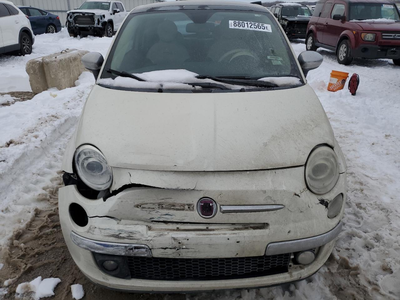 2012 Fiat 500 Lounge VIN: 3C3CFFCR4CT130335 Lot: 88012565