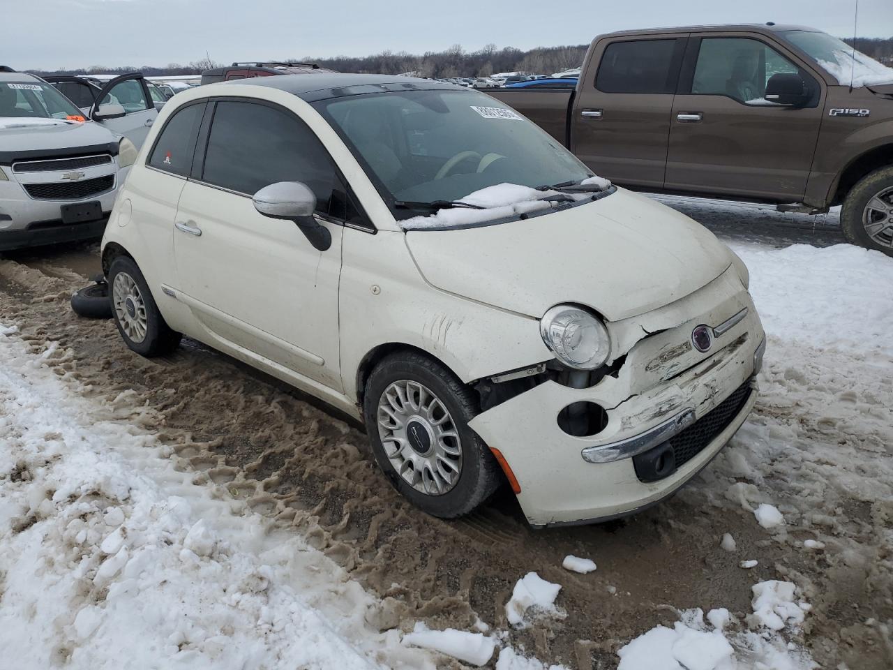 2012 Fiat 500 Lounge VIN: 3C3CFFCR4CT130335 Lot: 88012565