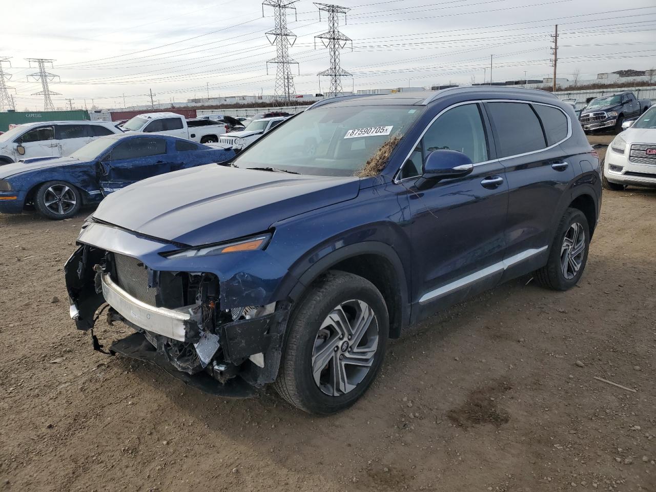 2022 Hyundai Santa Fe Sel VIN: 5NMS3DAJ2NH472349 Lot: 87590705