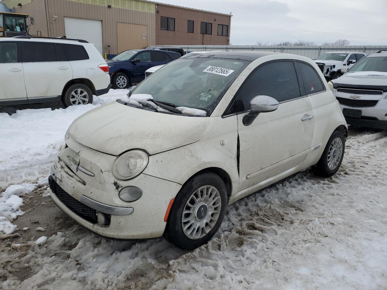 2012 Fiat 500 Lounge VIN: 3C3CFFCR4CT130335 Lot: 88012565