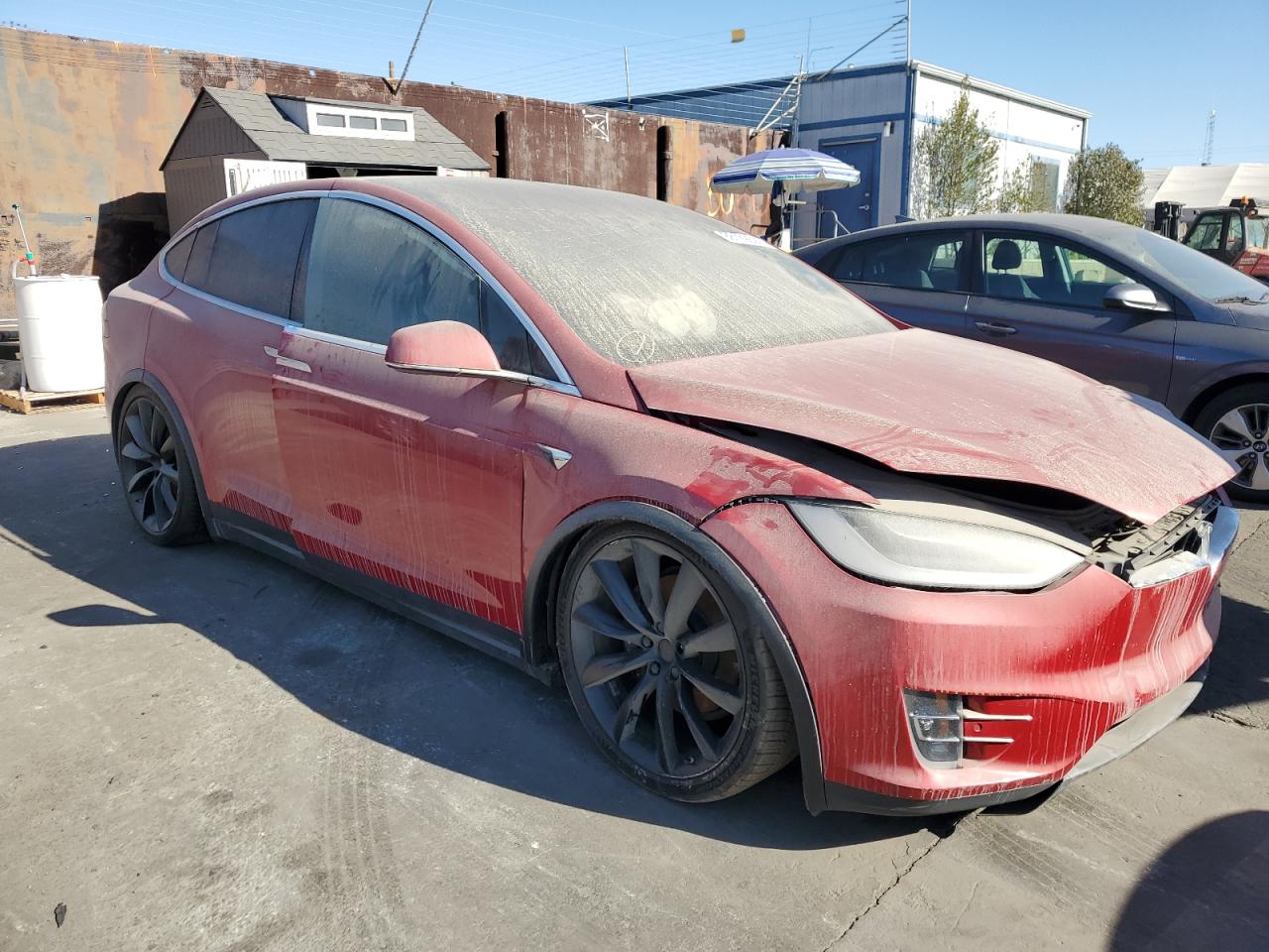 2021 Tesla Model X VIN: 5YJXCBE24MF324376 Lot: 88129695