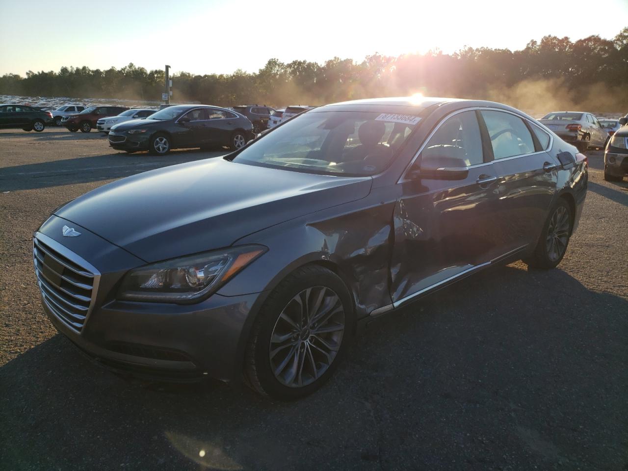 2015 Hyundai Genesis 3.8L VIN: KMHGN4JE6FU027587 Lot: 87133684