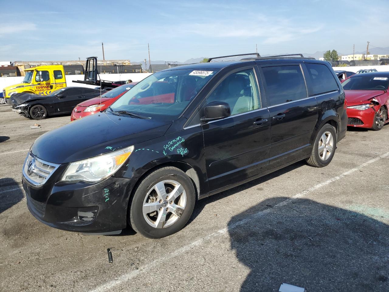 2011 Volkswagen Routan Sel VIN: 2V4RW5DG0BR669510 Lot: 45596575