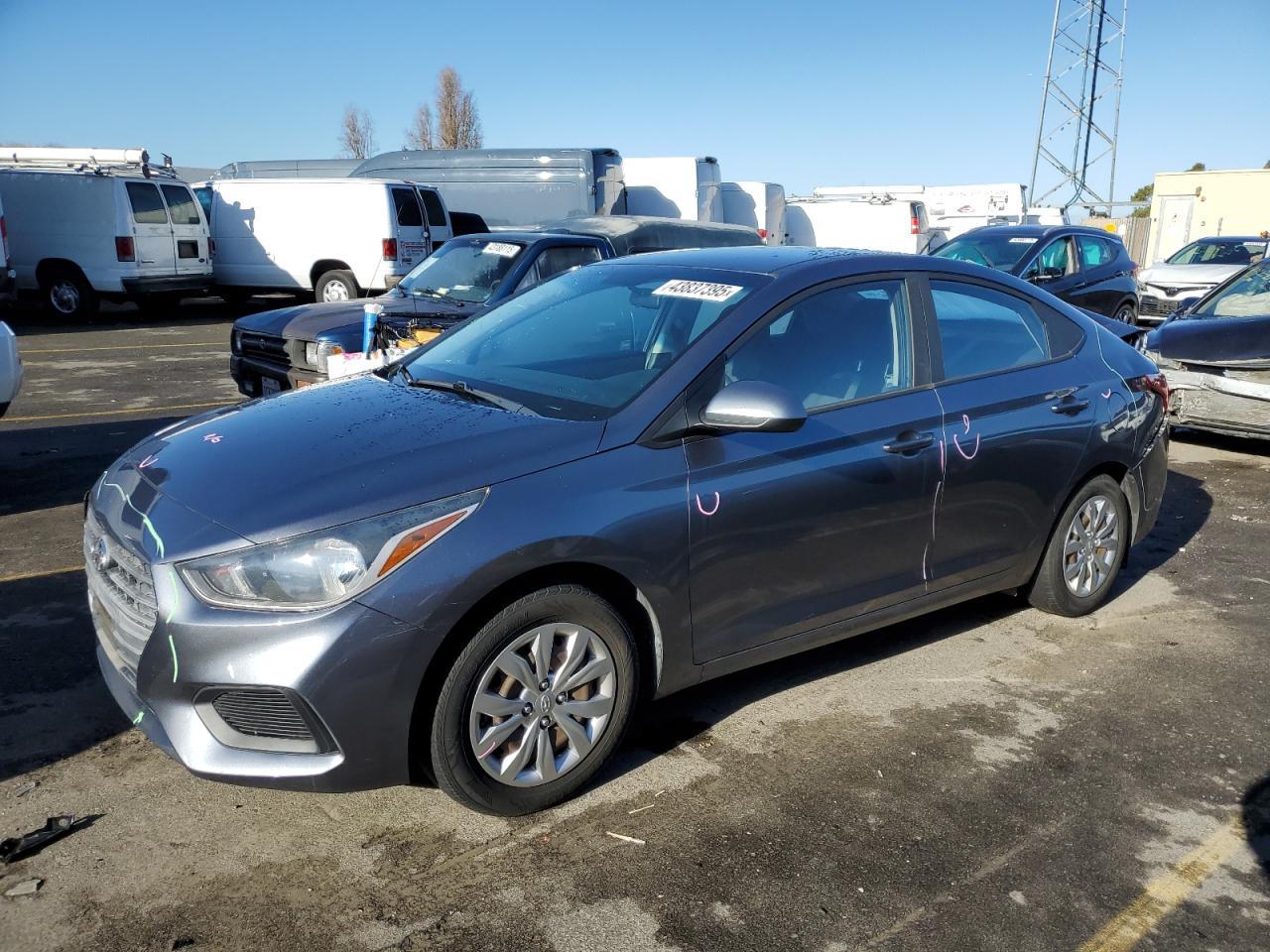 2018 Hyundai Accent Se VIN: 3KPC24A33JE018279 Lot: 43837395