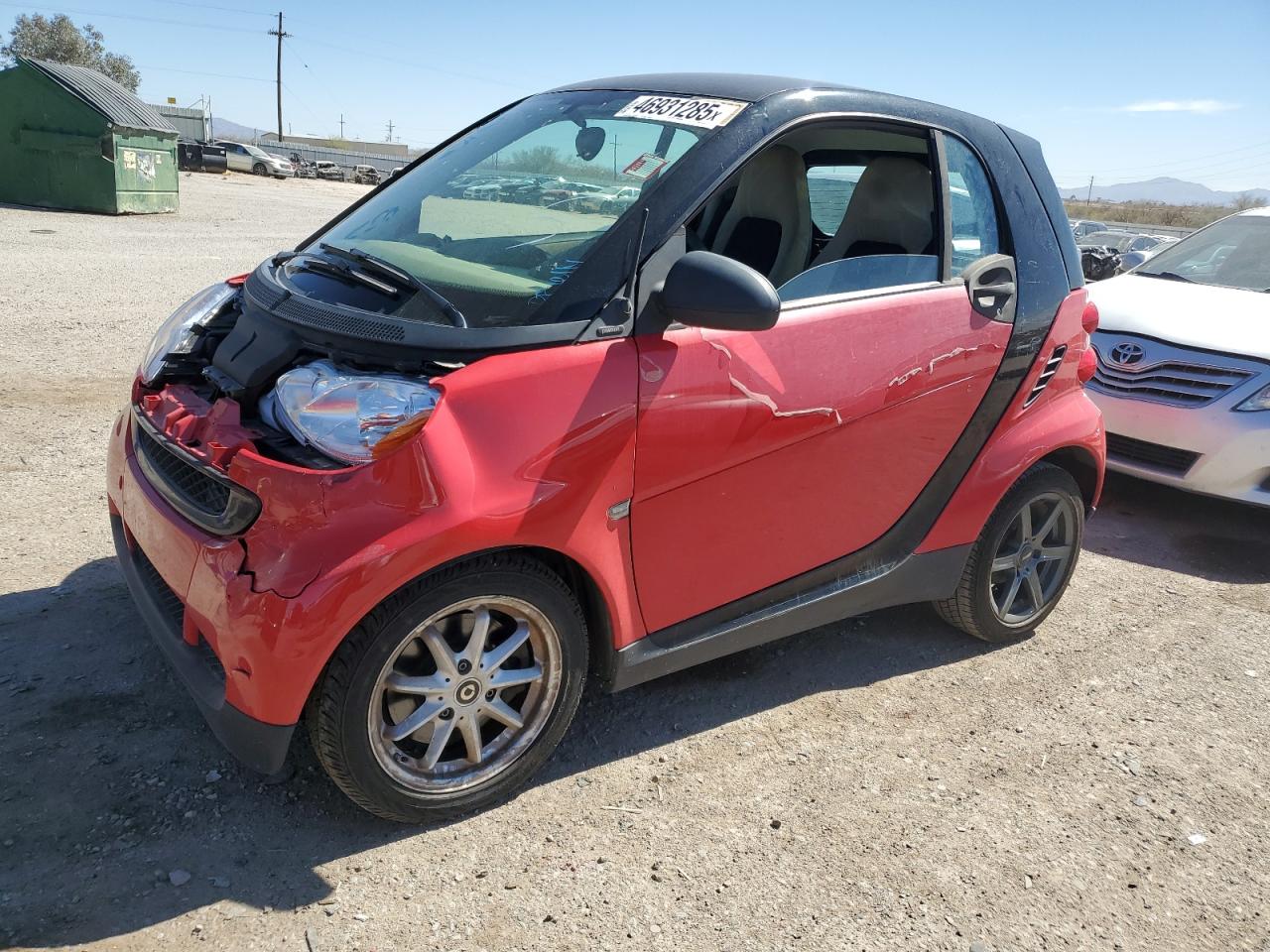 2009 Smart Fortwo Pure VIN: WMEEJ31X39K233387 Lot: 46931285