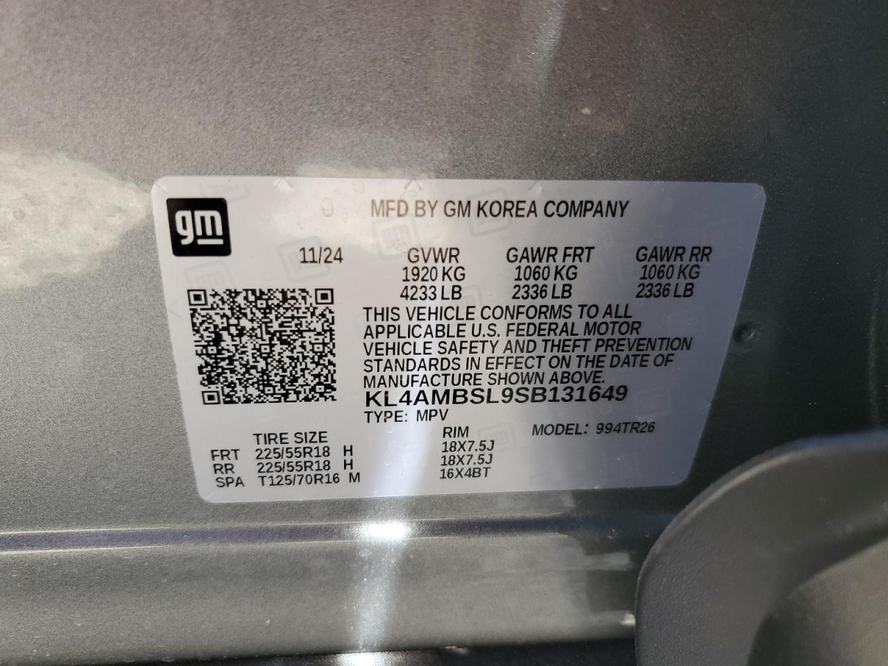 KL4AMBSL9SB131649 2025 Buick Encore Gx Preferred