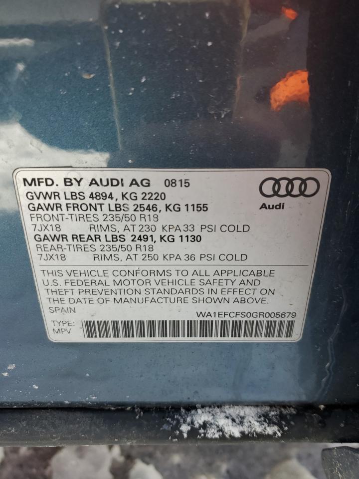 WA1EFCFS0GR005679 2016 Audi Q3 Premium Plus