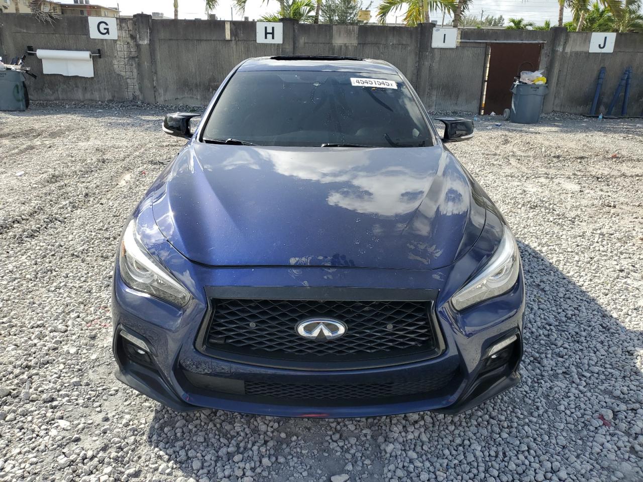 2022 Infiniti Q50 Red Sport 400 VIN: JN1FV7DP4NM370267 Lot: 45451545