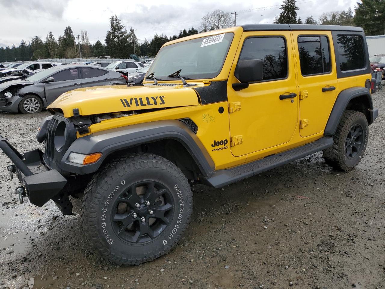 2021 Jeep Wrangler Unlimited Sport VIN: 1C4HJXDG5MW577822 Lot: 48394495