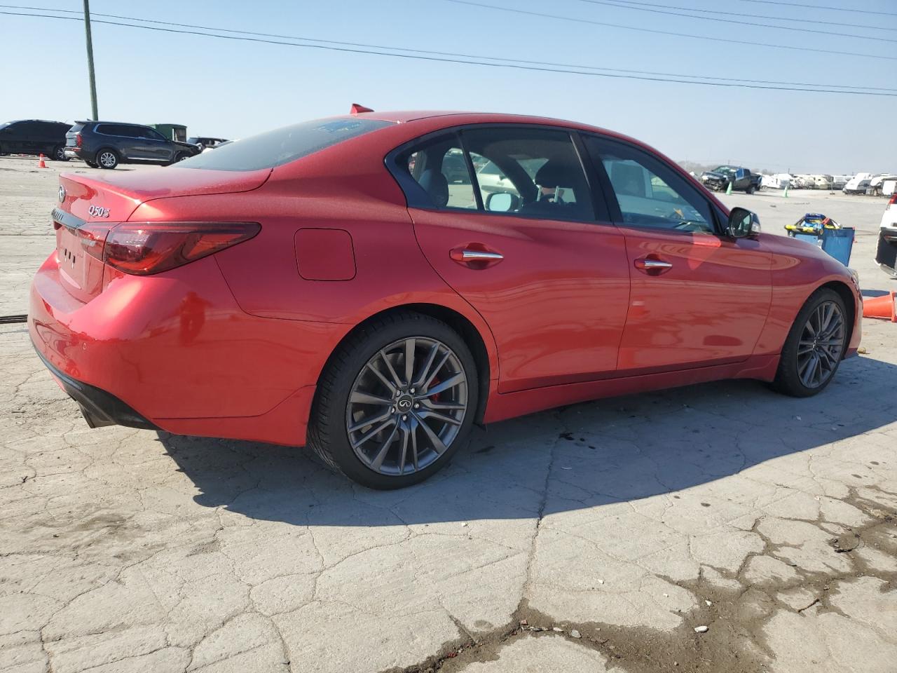 2022 Infiniti Q50 Red Sport 400 VIN: JN1FV7DR8NM390216 Lot: 48928795