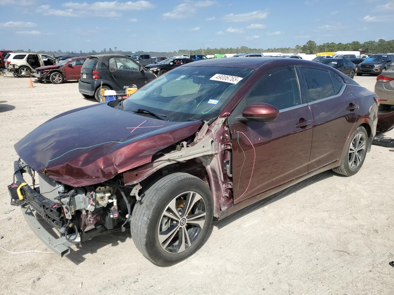 2022 Nissan Sentra Sv VIN: 3N1AB8CV1NY287868 Lot: 49006765