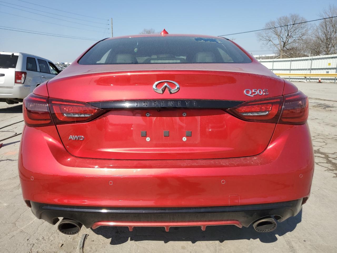 2022 Infiniti Q50 Red Sport 400 VIN: JN1FV7DR8NM390216 Lot: 48928795