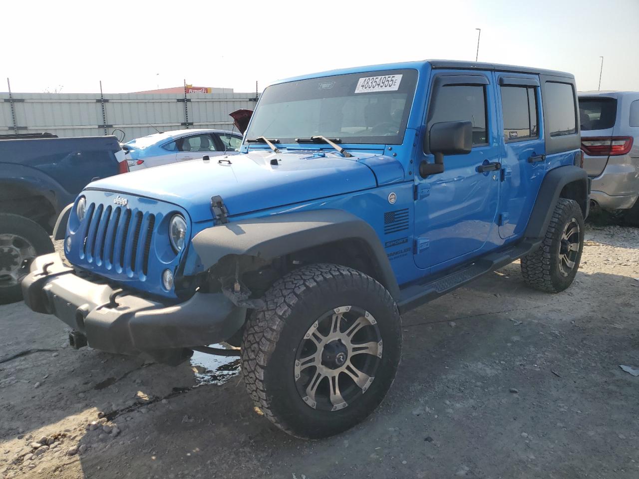 2016 Jeep Wrangler Unlimited Sport VIN: 1C4BJWDG6GL130079 Lot: 48354955