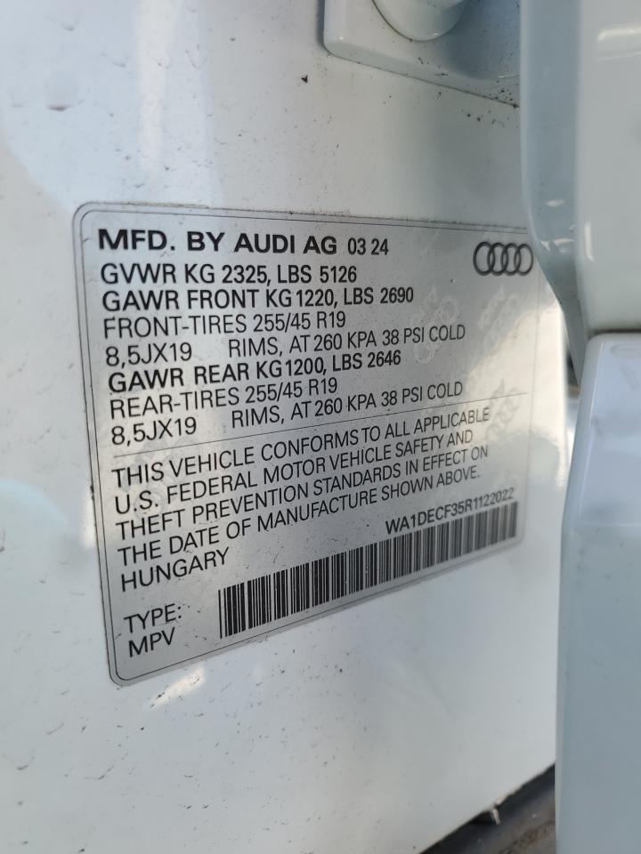 WA1DECF35R1122022 2024 Audi Q3 Premium S Line 45