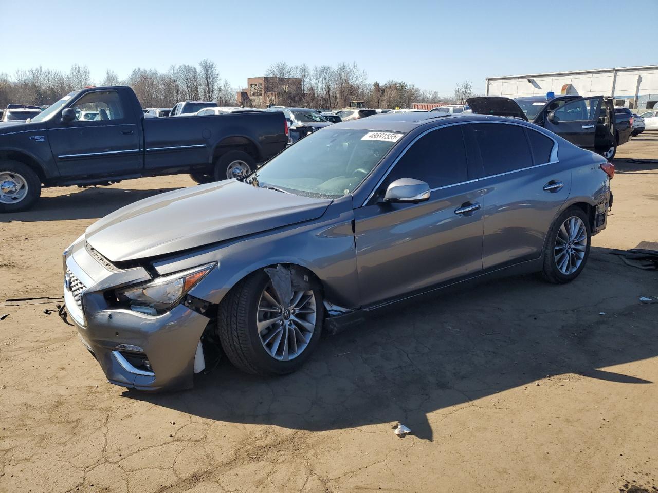 2022 Infiniti Q50 Luxe VIN: JN1EV7BR7NM341197 Lot: 48691555