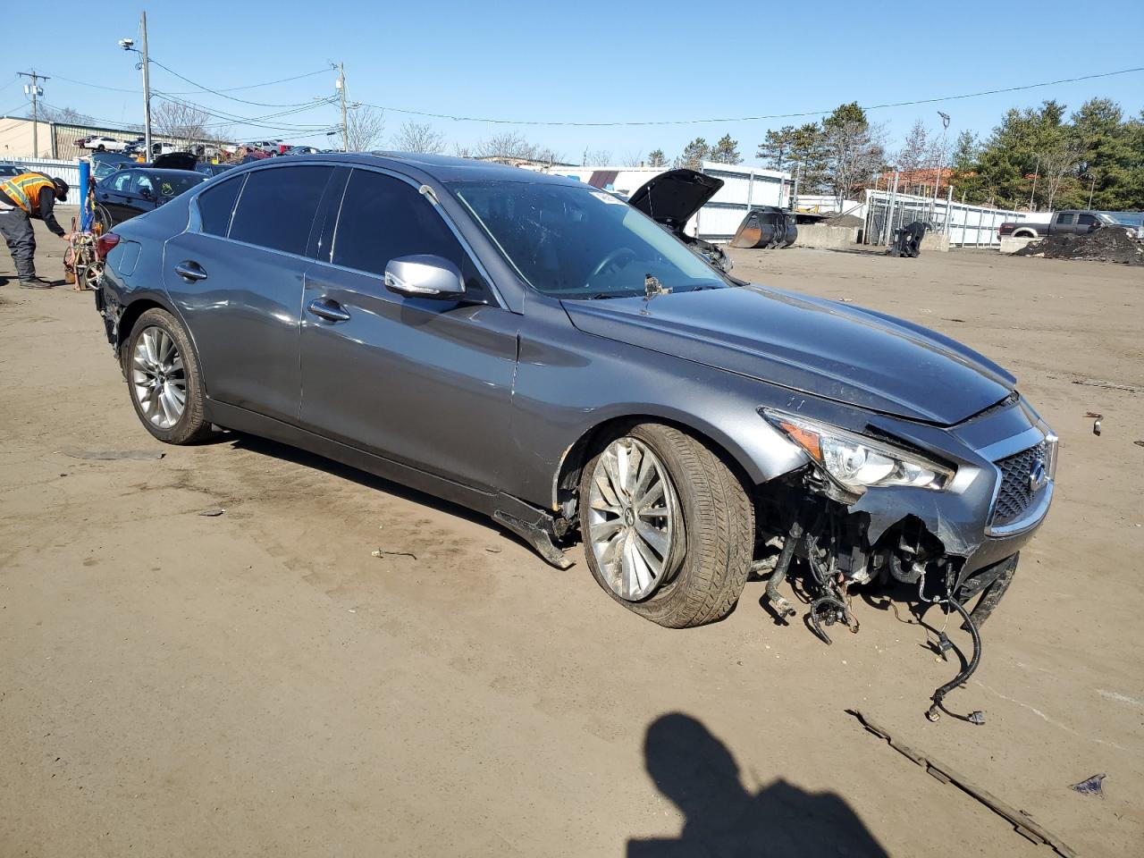 2022 Infiniti Q50 Luxe VIN: JN1EV7BR7NM341197 Lot: 48691555