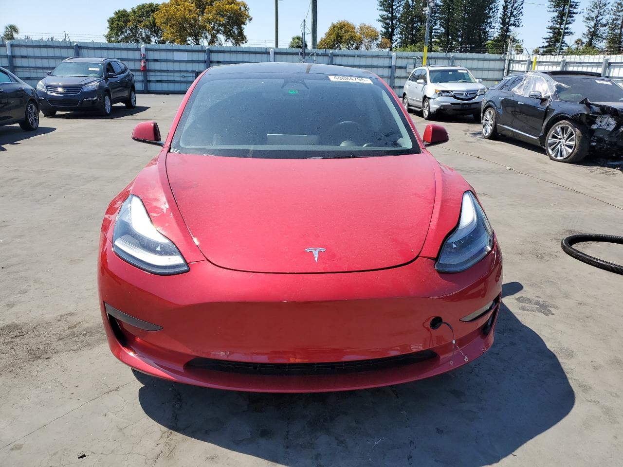 2022 Tesla Model 3 VIN: 5YJ3E1EBXNF124896 Lot: 48884795