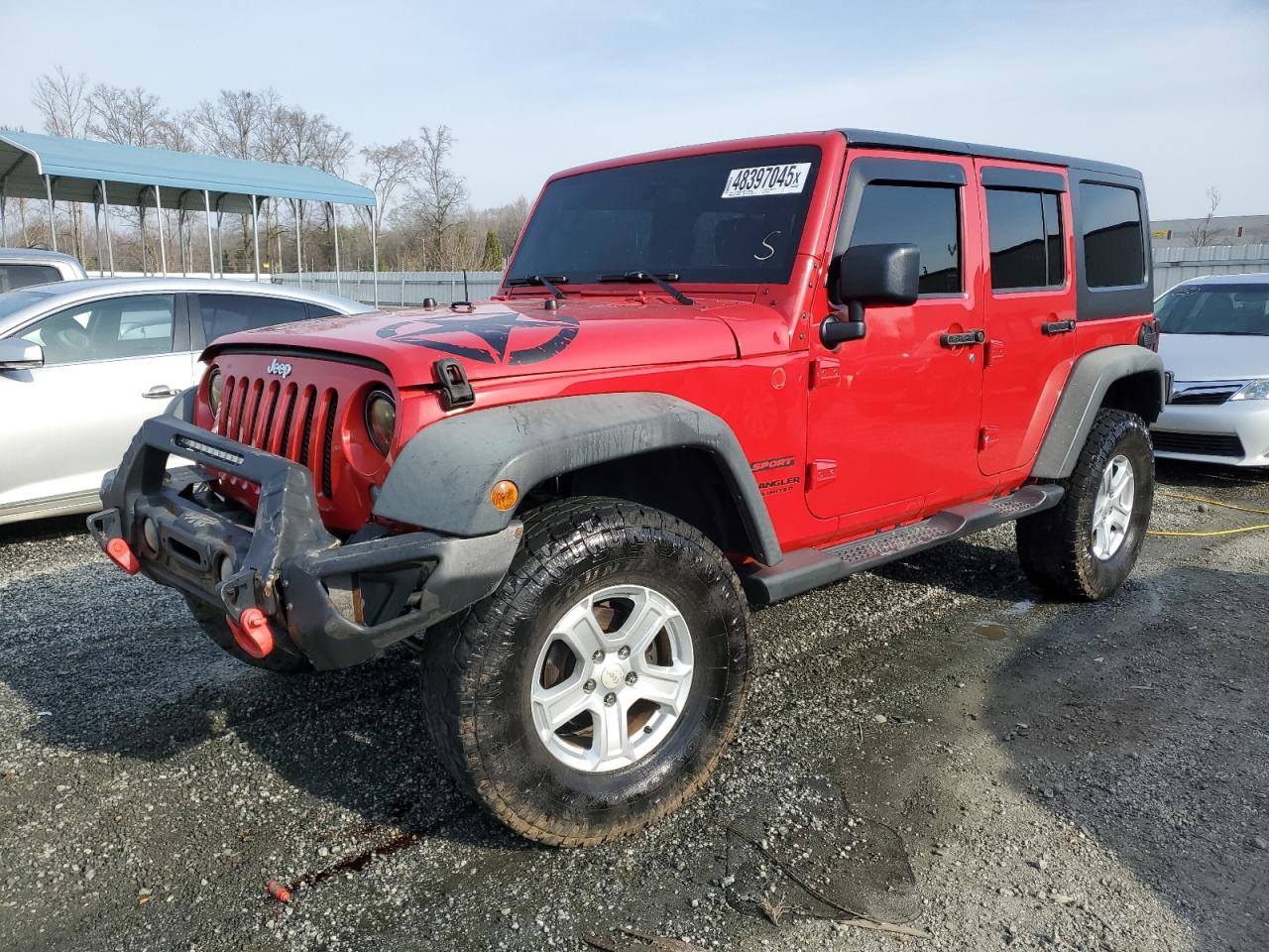 1C4BJWDG9EL259575 2014 Jeep Wrangler Unlimited Sport