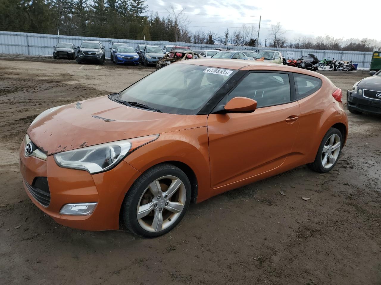 2013 Hyundai Veloster VIN: KMHTC6AD5DU166176 Lot: 47588505