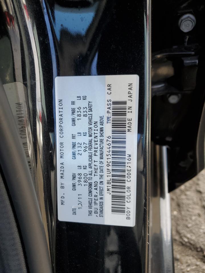 2012 Mazda 3 I VIN: JM1BL1UF9C1544676 Lot: 49067495