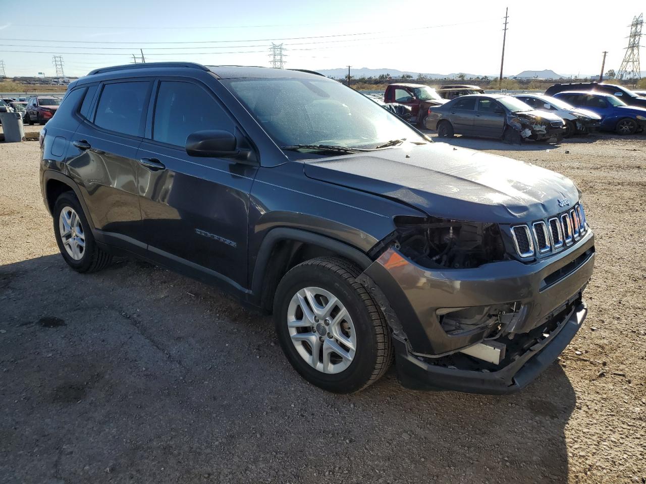 2018 Jeep Compass Sport VIN: 3C4NJCAB7JT250795 Lot: 48939925