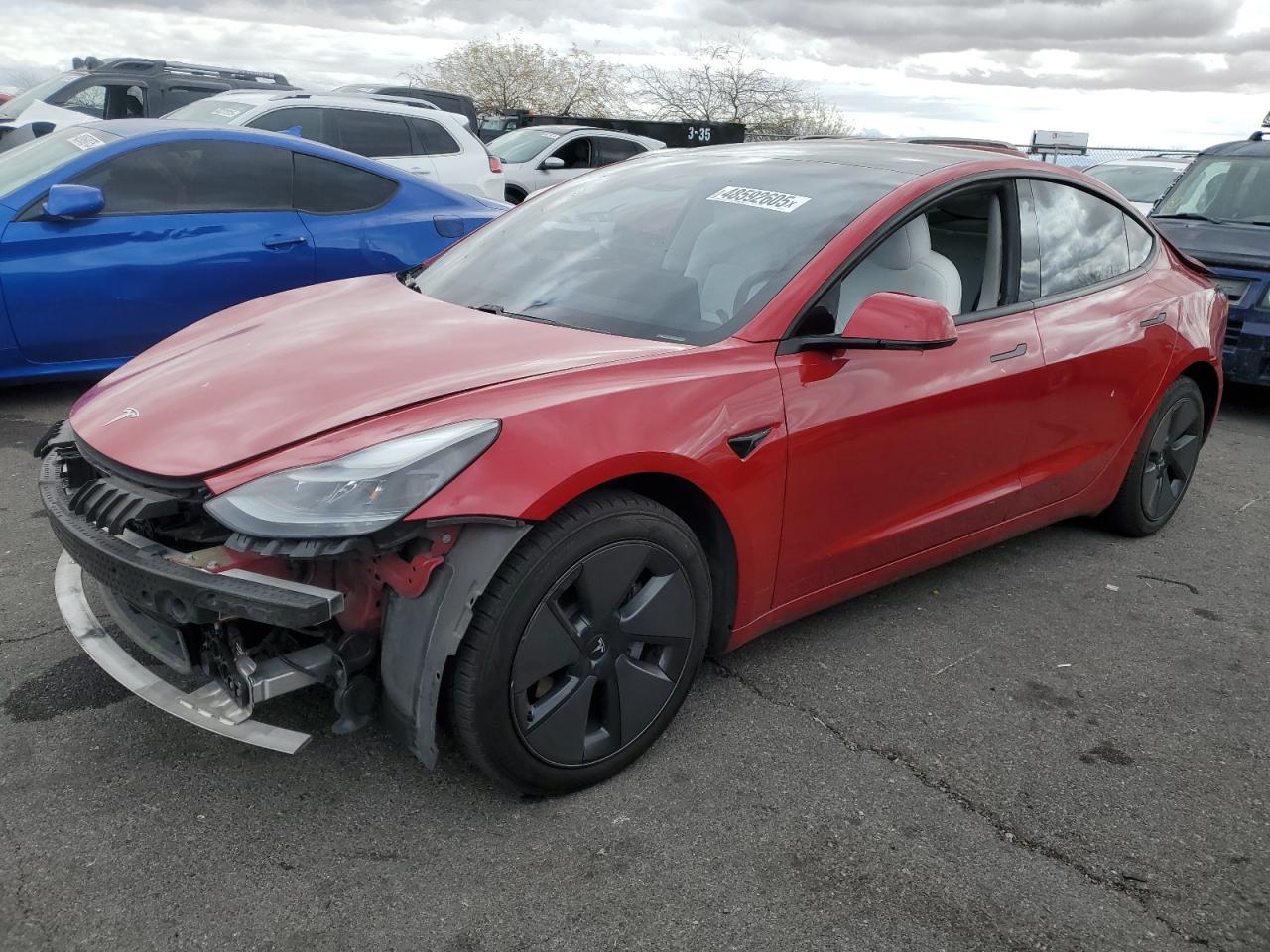 2021 Tesla Model 3 VIN: 5YJ3E1EA8MF978257 Lot: 48592605