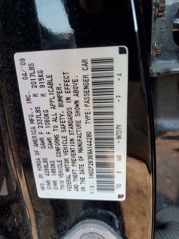 1HGCP26369A144280 2009 Honda Accord Lx