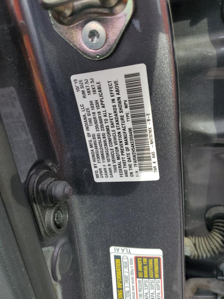 7FARW2H54KE059496 2019 Honda Cr-V Ex