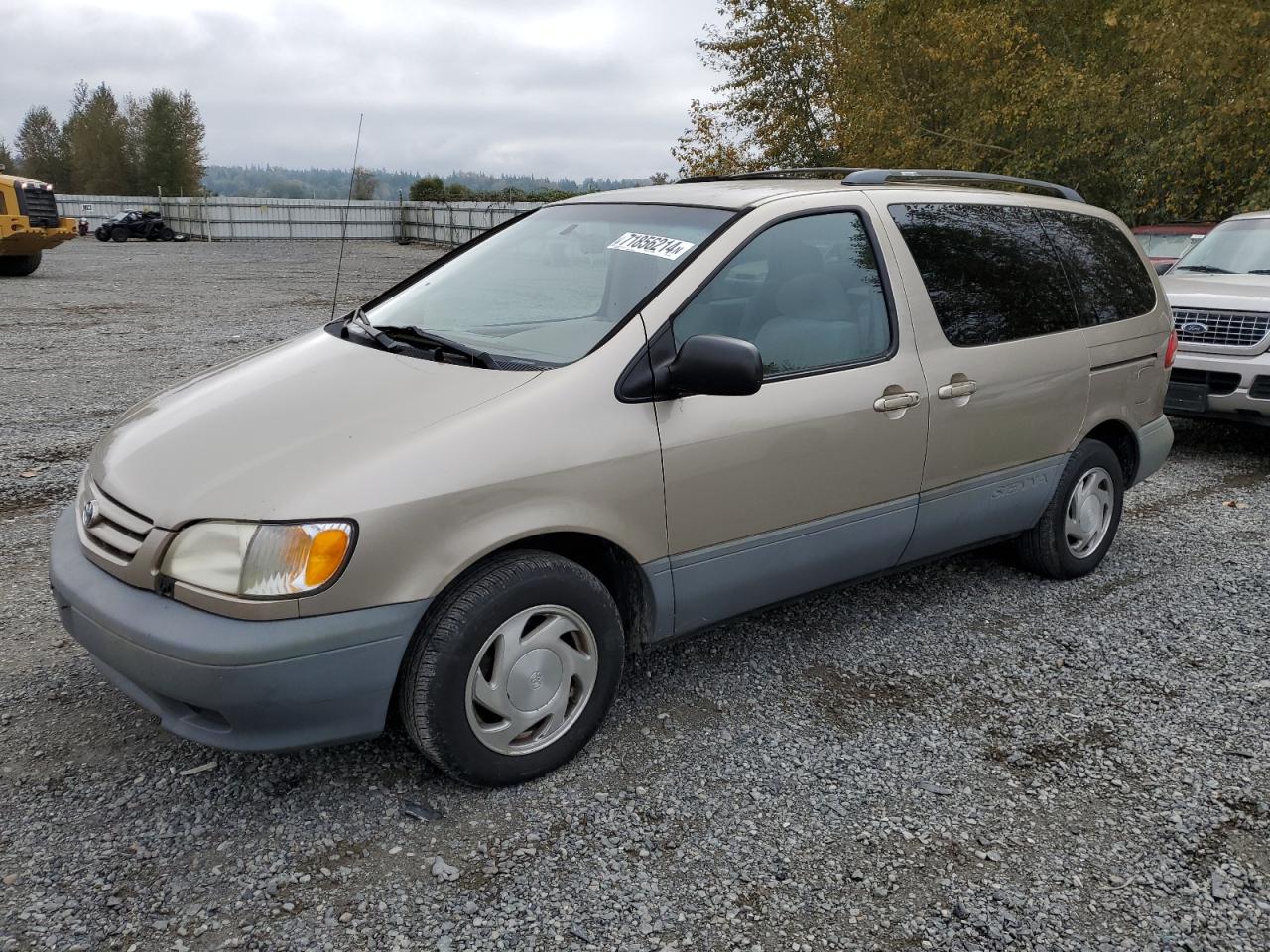 2001 Toyota Sienna Le VIN: 4T3ZF13C11U382702 Lot: 71856214