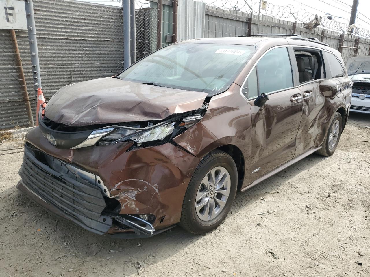 2021 Toyota Sienna Xle VIN: 5TDYRKEC8MS024394 Lot: 73171904