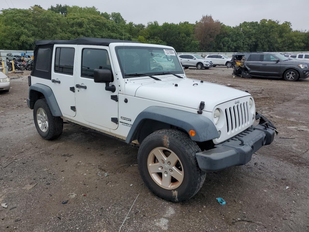 2014 Jeep Wrangler Unlimited Sport VIN: 1C4BJWDG2EL250667 Lot: 72376064