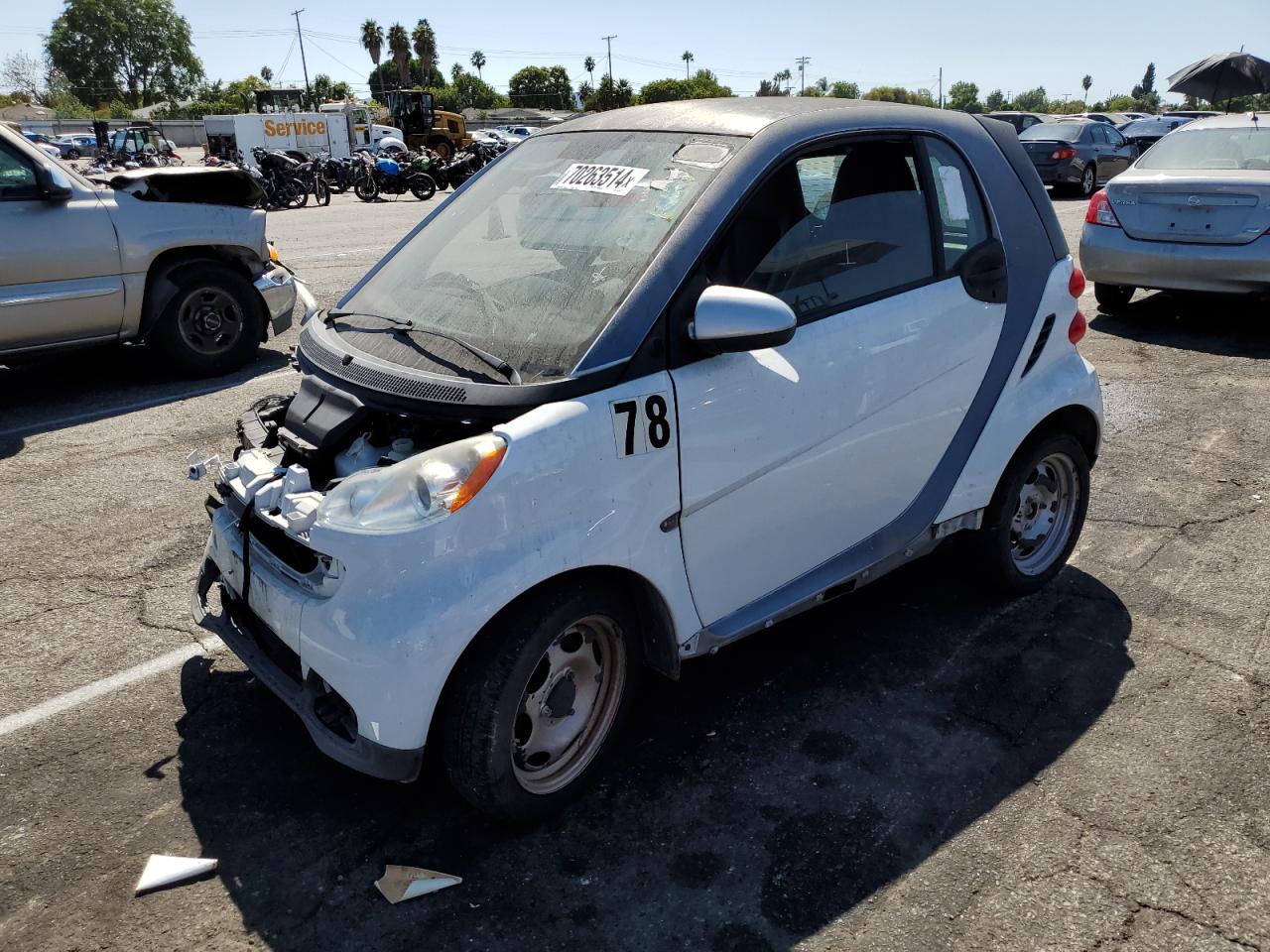 2013 Smart Fortwo Pure VIN: WMEEJ3BA9DK684116 Lot: 70263514