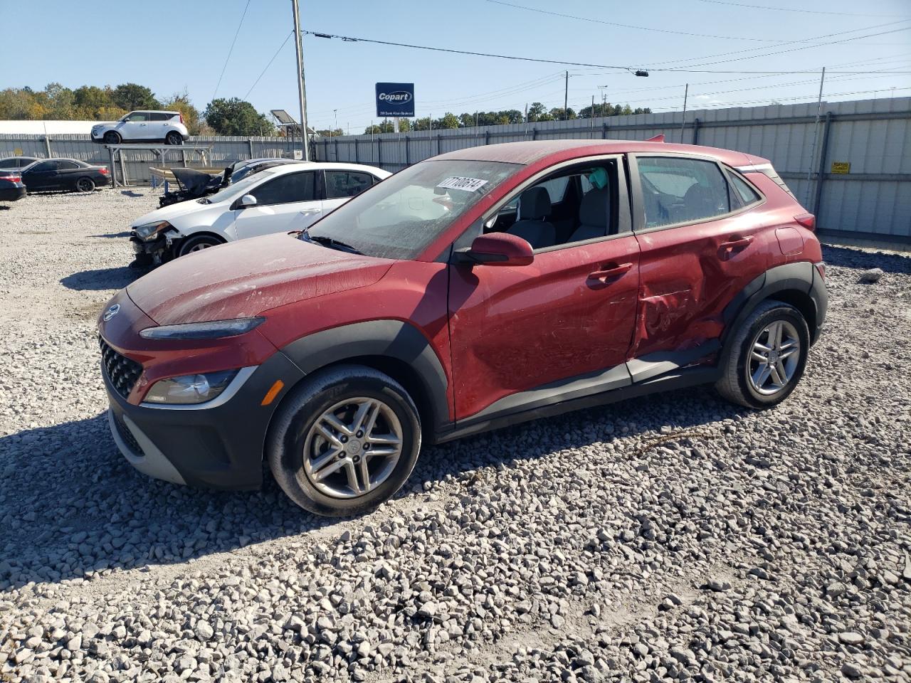 2022 Hyundai Kona Sel VIN: KM8K22AB0NU796663 Lot: 77100614