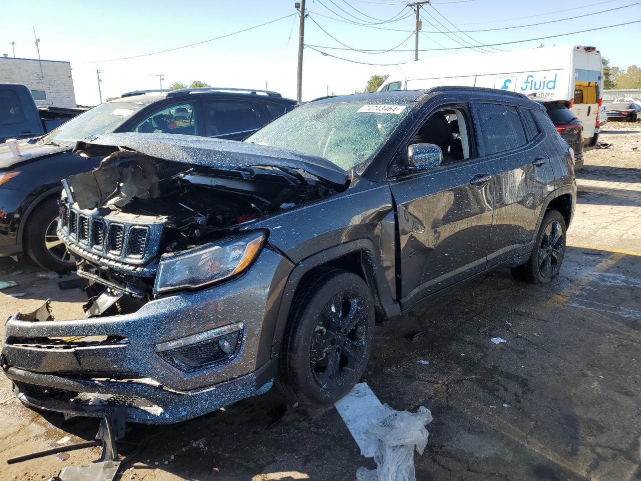 2020 Jeep Compass Latitude VIN: 3C4NJDBB0LT228175 Lot: 74743464