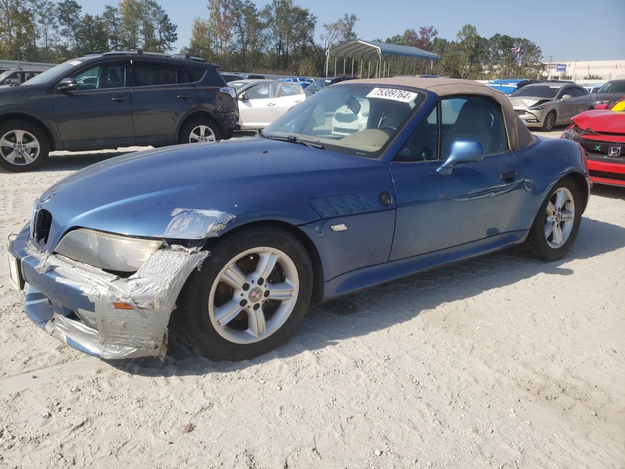 2001 BMW Z3 2.5 VIN: WBACN33401LM00667 Lot: 75389764