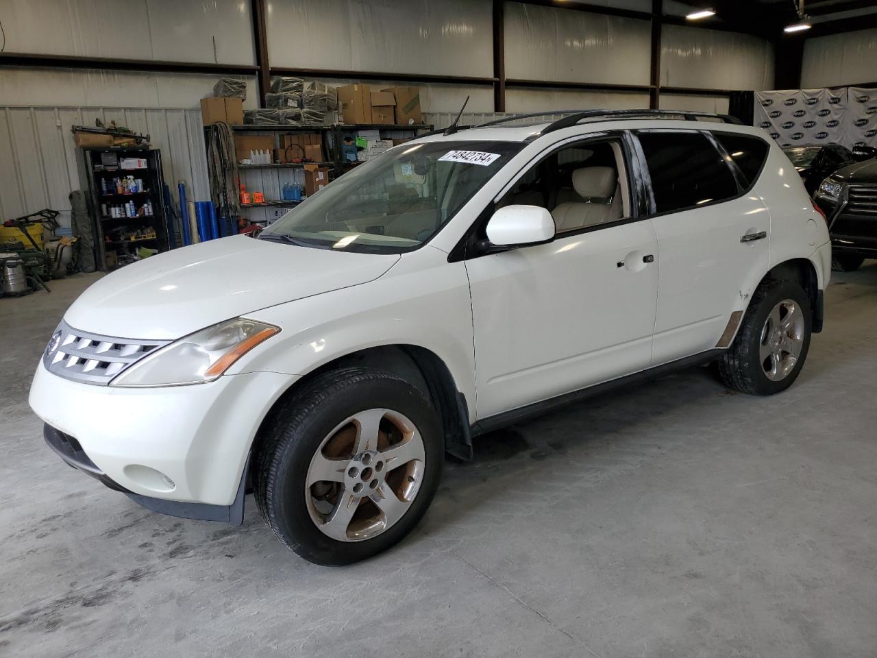 2005 Nissan Murano Sl VIN: JN8AZ08T95W302484 Lot: 74842734