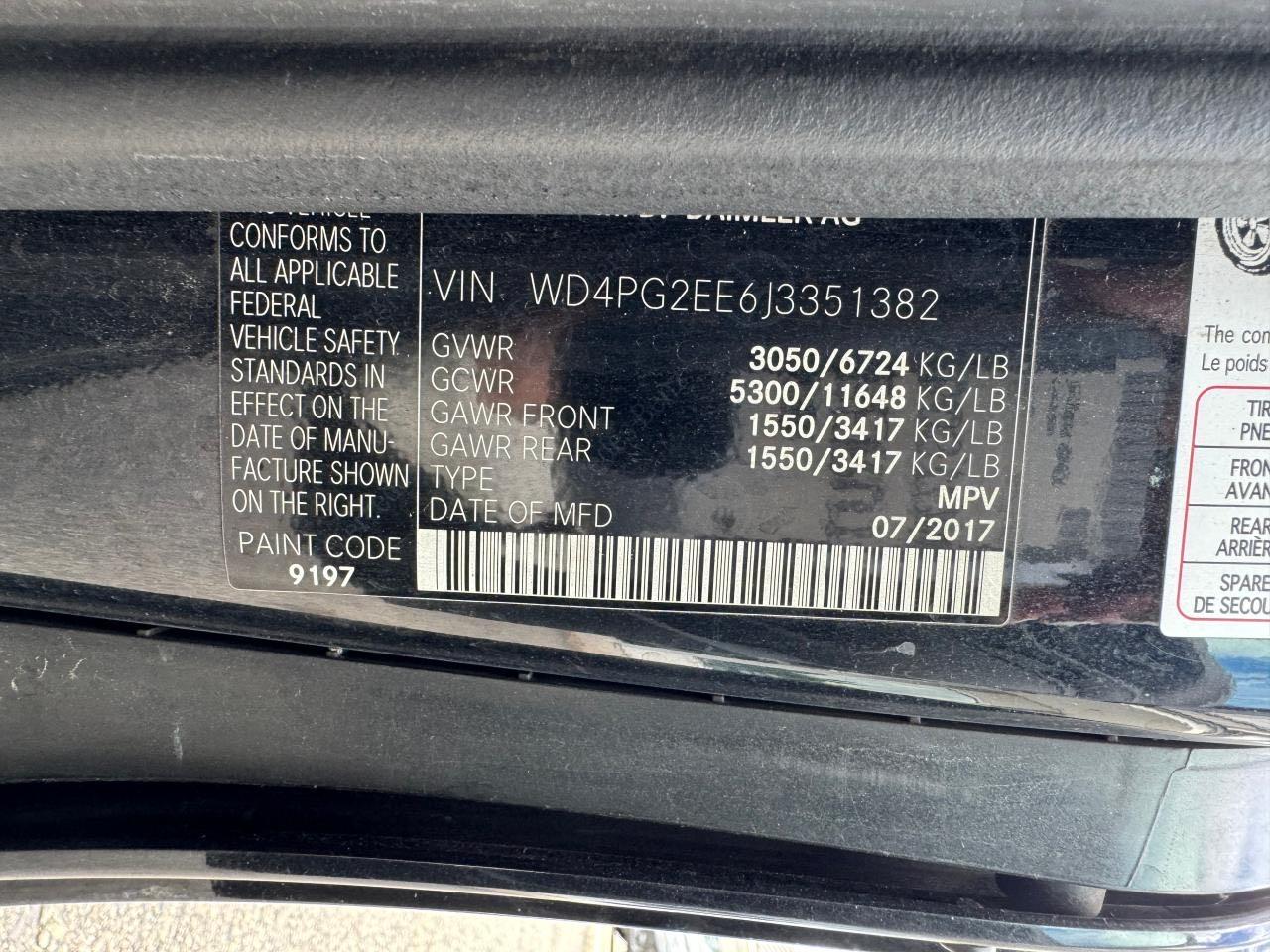 WD4PG2EE6H3305965 2017 Mercedes-Benz Metris