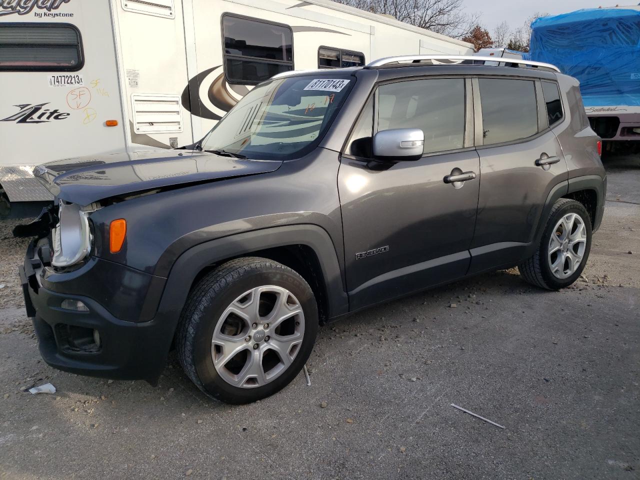 2017 Jeep Renegade Limited VIN: ZACCJADB5HPE54553 Lot: 81170143