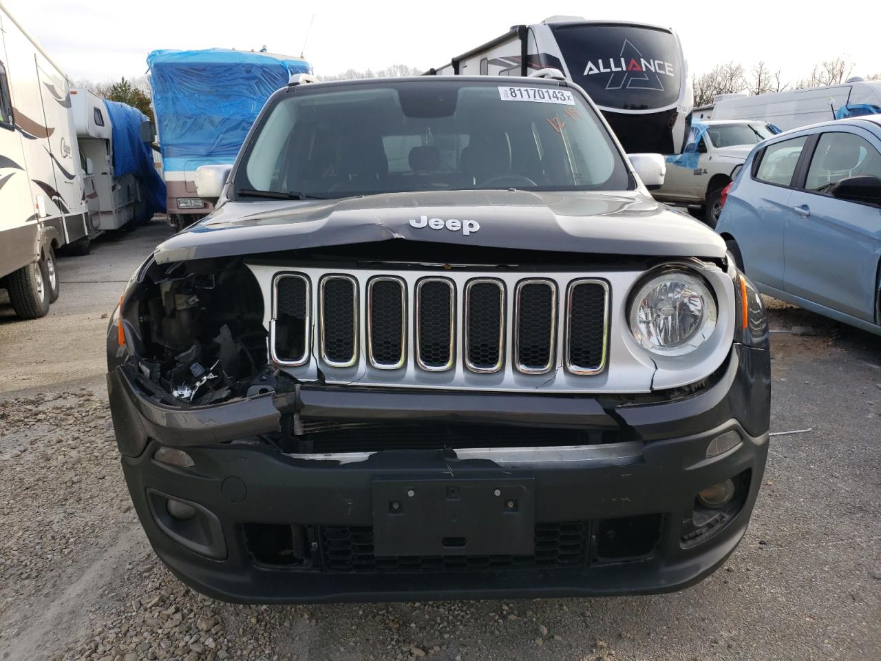 2017 Jeep Renegade Limited VIN: ZACCJADB5HPE54553 Lot: 81170143