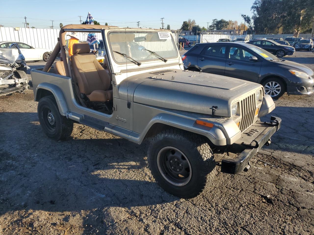 1989 Jeep Wrangler / Yj Sahara VIN: 2J4FY49T8KJ165030 Lot: 85388684